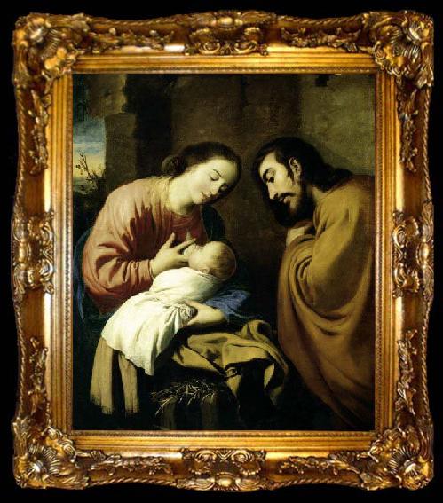 framed  ZURBARAN  Francisco de The Holy Family, ta009-2